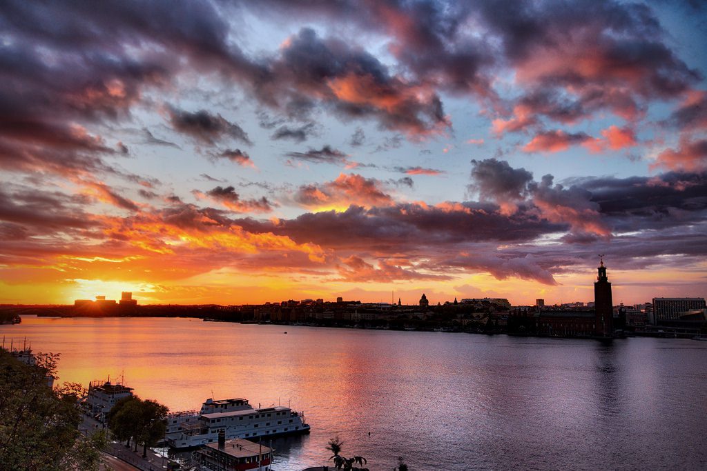 Sunset Over Riddarfjärden
