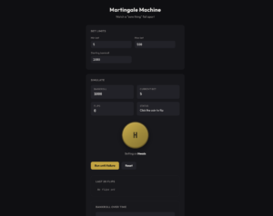 Martingale Machine desktop screenshot