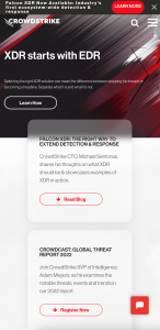CrowdStrike phone screenshot