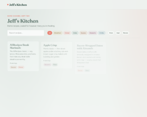 Jeff's Kitchen desktop screenshot